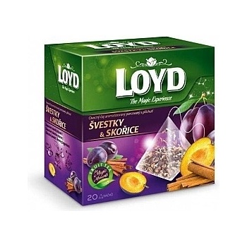 Loyd pyramida Švestka a skořice 20 x 2 g