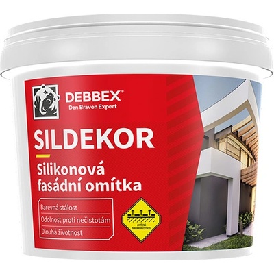 Omítka silikonová zatíraná (hlazená) SILDEKOR, Den Braven 1,5 mm 25 kg, balení 1 ks – Zboží Mobilmania