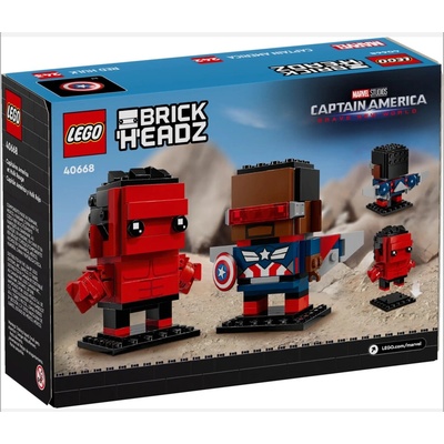 LEGO® BrickHeadz 40668 Figurky Kapitána Ameriky a Červeného Hulka