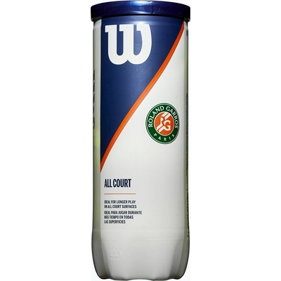 Wilson Roland Garros All Ct топки за тенис 3 бр. жълти WRT126400