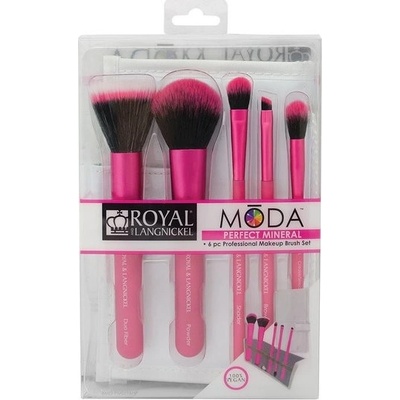 Royal & Langnickel Moda Perfect Mineral sada štětců růžová 5 ks