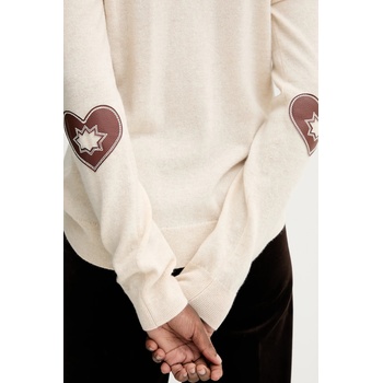 Zadig&Voltaire Вълнен пуловер zadig&voltaire в бежово от лека материя kwsw02816 (kwsw02816)