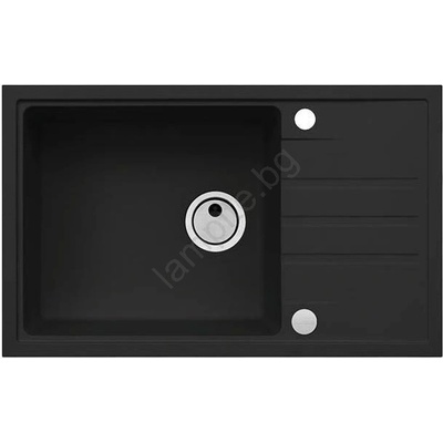 Alveus 1149117 - Кухненска мивка INTERMEZZO 78x48 см гранит/черен (AV0080)