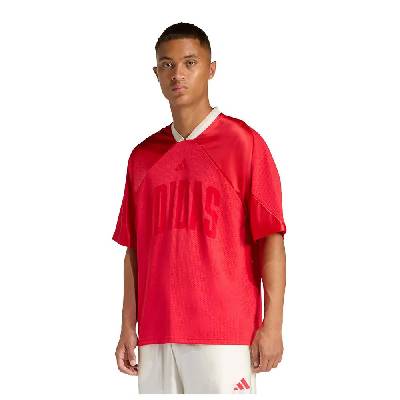 Тениска Adidas Stadium Graphic Mesh short sleeve T-shirt - Red (Pure Ruby / Off White / Crystal Linen)