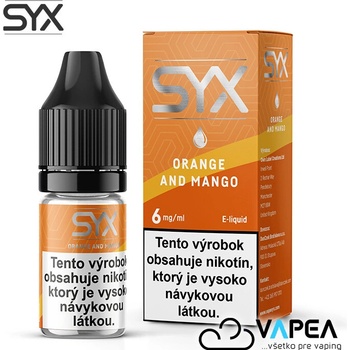 Syx Classic Orange and Mango 10 ml 6 mg