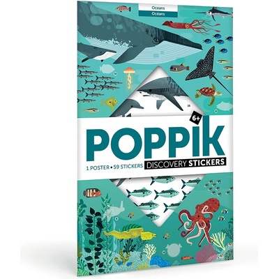 POPPIK Плакат със стикери poppik - Океанът (dis002)