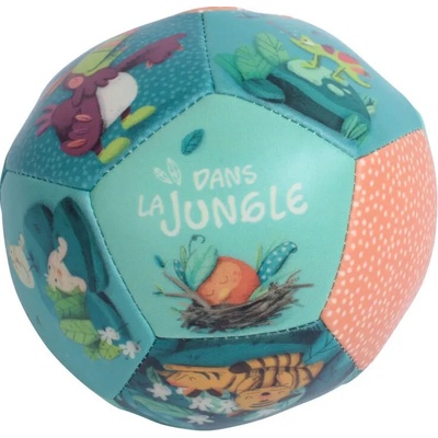 Moulin Roty Бебешка играчка Moulin Roty - Мека топка Dans la jungle, 10 cm (668510)