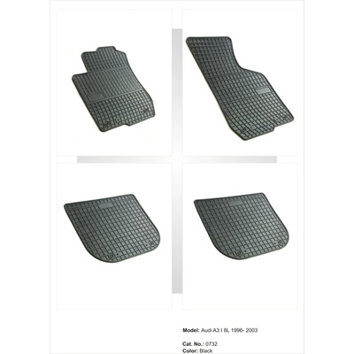 FroGum Гумени стелки за Audi А3 8L 96-03г (pa51284-0732)