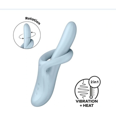 Satisfyer Heat Flex 4 Bunny s funkcí otáčení a ohřevu
