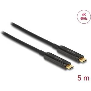 Delock Оптичен видео кабел DeLock, USB-C, 4K 60 Hz, 5m (DELOCK-84090) - xtreme