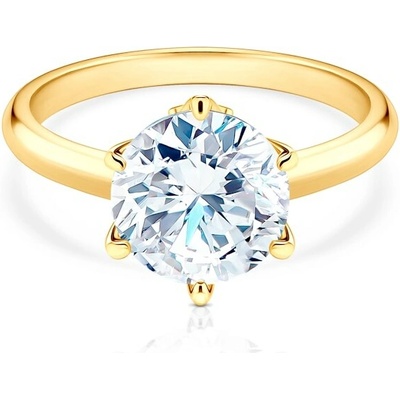 Savicki Zásnubný prsteň The Journey žlté zlato laboratórny diamant TJ R1 2 LAB Z