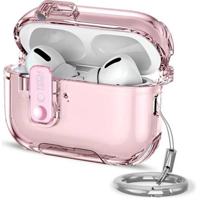 Tech-protect bounce pro ПРОТЕКТОРЕН КАЛЪФ ЗА apple airpods pro 3, РОЗОВ