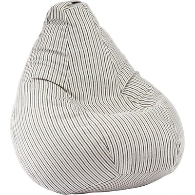 Pufrelax Пуф круша, 220л. , Nirvana Hobbit - Riviera Stripes, Перящ се калъф, Пълнеж от полистиролни перли, Гама Premium (PUF-G-NH-PT-RIV)