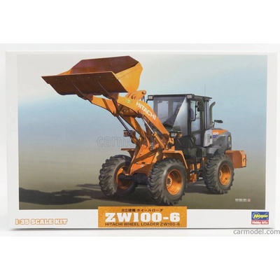 Hasegawa Hitachi fiat Zw100 6 Ruspa Gommata Tractor Scraper 1:35