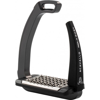 Acavallo Třmeny bezpečnostní Rel-X EASY charcoal 12,5 cm