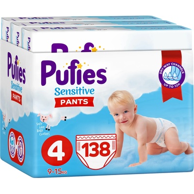 pufies Пелени гащи Pufies Pants Sensitive 4, 138 броя (54000042)