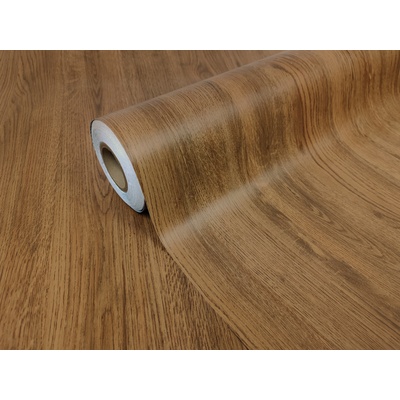 DIMEX ART Самозалепващо фолио за врати орех едмонтън ширина 90 см