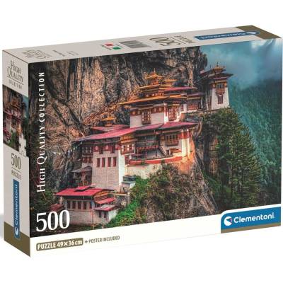 Clementoni Пъзел Clementoni от 500 части - Будистки манастир "Леговището на тигъра (35619)