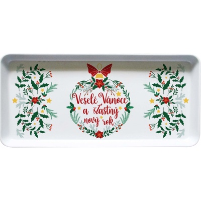 TORO Melaminový servírovací tác 35x16,5cm veselé vánoce – Zboží Dáma