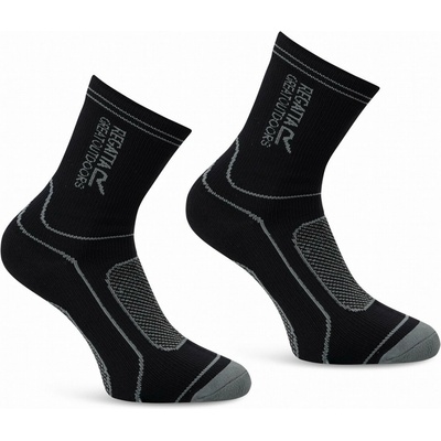 Regatta Waterproof Sock čierna sivá