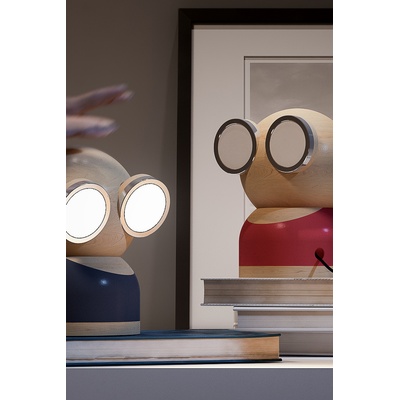 DesignNest Нощна led лампа Design Nest Mr Watt Goggle (KB693MRWATTWOODRED)