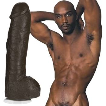 Image 1 of Doc Johnson Signature Cocks Bam Huge FIRMSKYN Vac-U-Lock 13" Chocolate