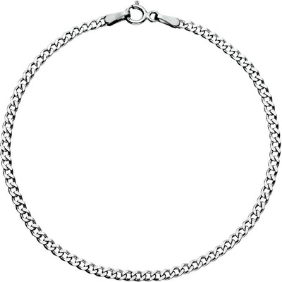 Zlaton Náramek bílé zlato pancerové vel.24 2.5g 000410411243