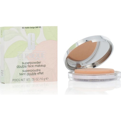 Clinique Superpowder Double Face Makeup kompaktní pudr a make-up 2 v 1 02 Matte Beige 10 g