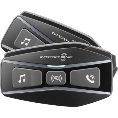 Interphone Хедсет за каска Interphone - UCOM16, 2 броя, черен (INTERPHOUCOM16TP)