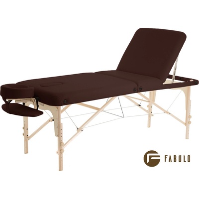 Fabulo Skladací masážny stôl GURU Plus Set Farba: čokoládová 192 x 76 cm 21,1 kg 2 farby