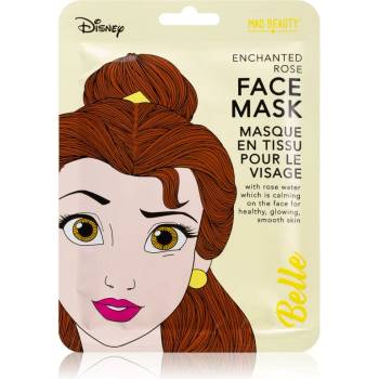 Mad Beauty Disney Princess Belle успокояваща платнена маска с екстракт от диви рози 25ml