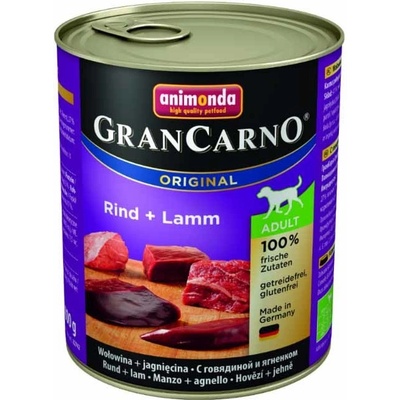 Animonda Gran Carno Adult hovězí & jehněčí 12 x 800 g