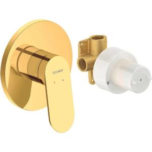 Duravit Wave - Смесител за душ за вграждане, с тяло, златен WA4210007034 (WA4210007034)