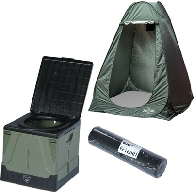 Giants Fishing Set Toaleta Folding Toilet Compact + Náhradné Vrecká + Stan