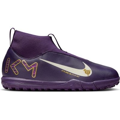 Nike Юношески футболни стоножки Nike Zoom Mercurial Superfly 10 Academy Junior Astro Turf Football Boots - Purple/Ivory