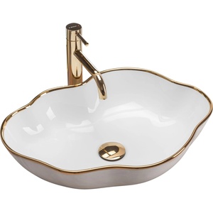 Rea Pearl 51,5x37,5 cm white/gold (REA-U0696)