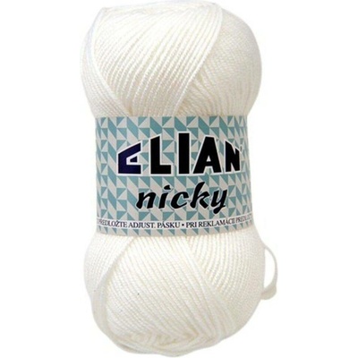 Pletací příze 50 g Elian Nicky - 31 (5166) hnědá přírodní