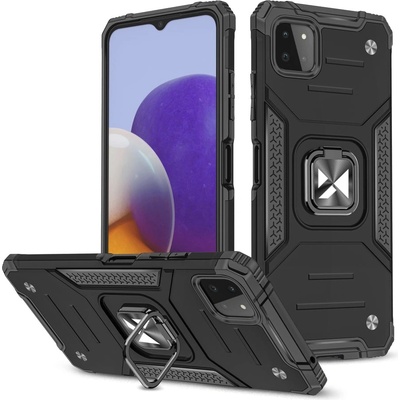 Wozinsky Калъф Wozinsky Ring Armor Kickstand, за Samsung Galaxy A22 4G, черен (9111201944909)