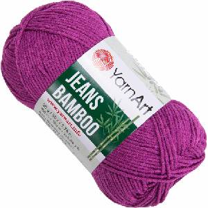 YARNART Jeans Bamboo 117 Dark Pink Плетива прежда (Jeans Bamboo 117)