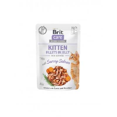 Brit Care Cat Pouch Kitten Fillets in Jelly with Savory Salmon 85 g