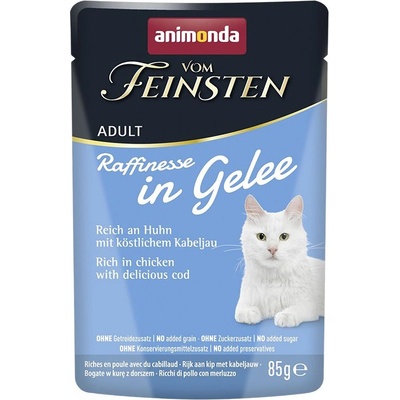 Animonda Vom Feinsten Raffinesse In Gelee пиле и треска в желе 85 г