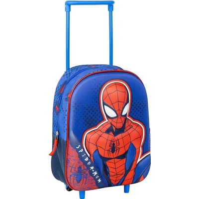 TROLLEY 3D BATOH SPIDERMAN Cer 5117 tm. modrý