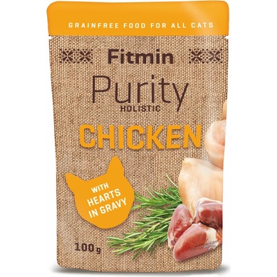 Fitmin cat Purity kuracie so srdiečkami 100 g