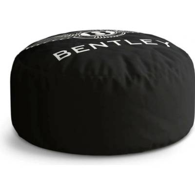 Sablio Taburet Circle Logo Bentley Černý: 38x48 cm