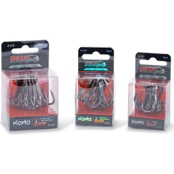 Uni Cat trojháček Kona GT-41 Curved Point X2-Strong vel.3 5 ks