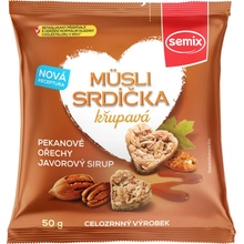 Semix Müsli srdiečka chrumkavá s pekanovými orechmi a javorovým sirupom 50 g