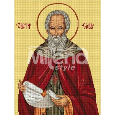Milena Style Свети Сава - гоблен със схема конци dmc 1: 1