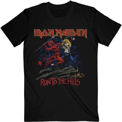 Iron Maiden Number Of The Beast Run To The Hills Distress Black XL Риза (IMTEE145MB04)