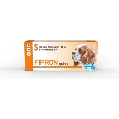 Bioveta Fipron spot-on Dog S 2-10 kg 3 x 0,67 ml