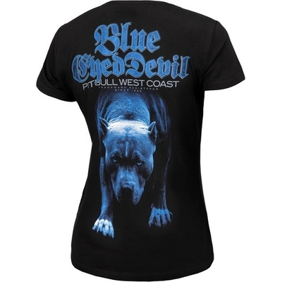 PitBull West Coast dámske tričko BLUE EYED DEVIL 21 black